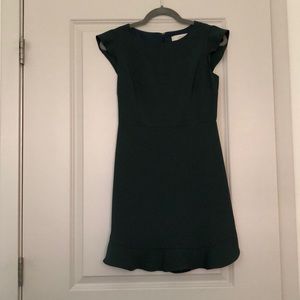 Hunter green Loft dress